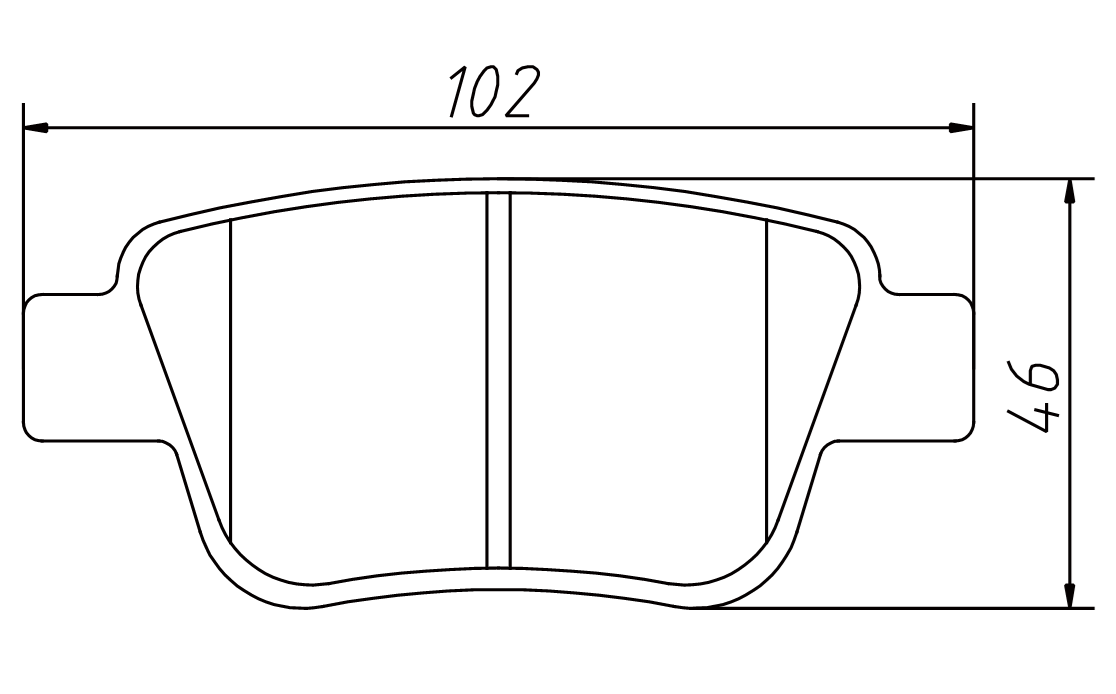 brake pad FDB1649 for TOYOTA ALPHARD 2008-2014 AVENSIS SERIES