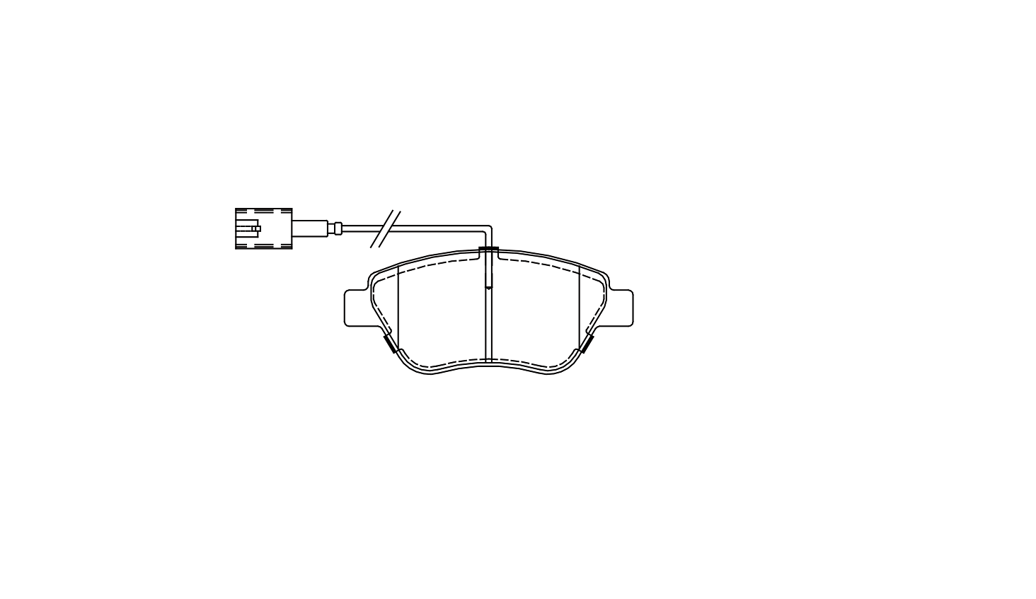 Better noise cancellation brake pad D1616 for FIAT 500 2008-2011 Grande Punto 20