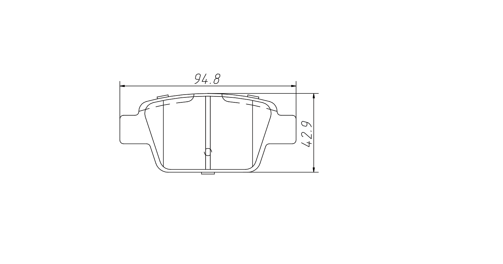 100% asbestos-free Ceramic brake pad D1620 for FIAT Stilo 2007