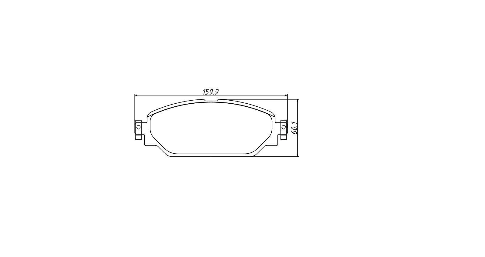 brake pad D1884 for QOROS 3 2014- 3 Hatchback 2014- 3 Saloon 2013-