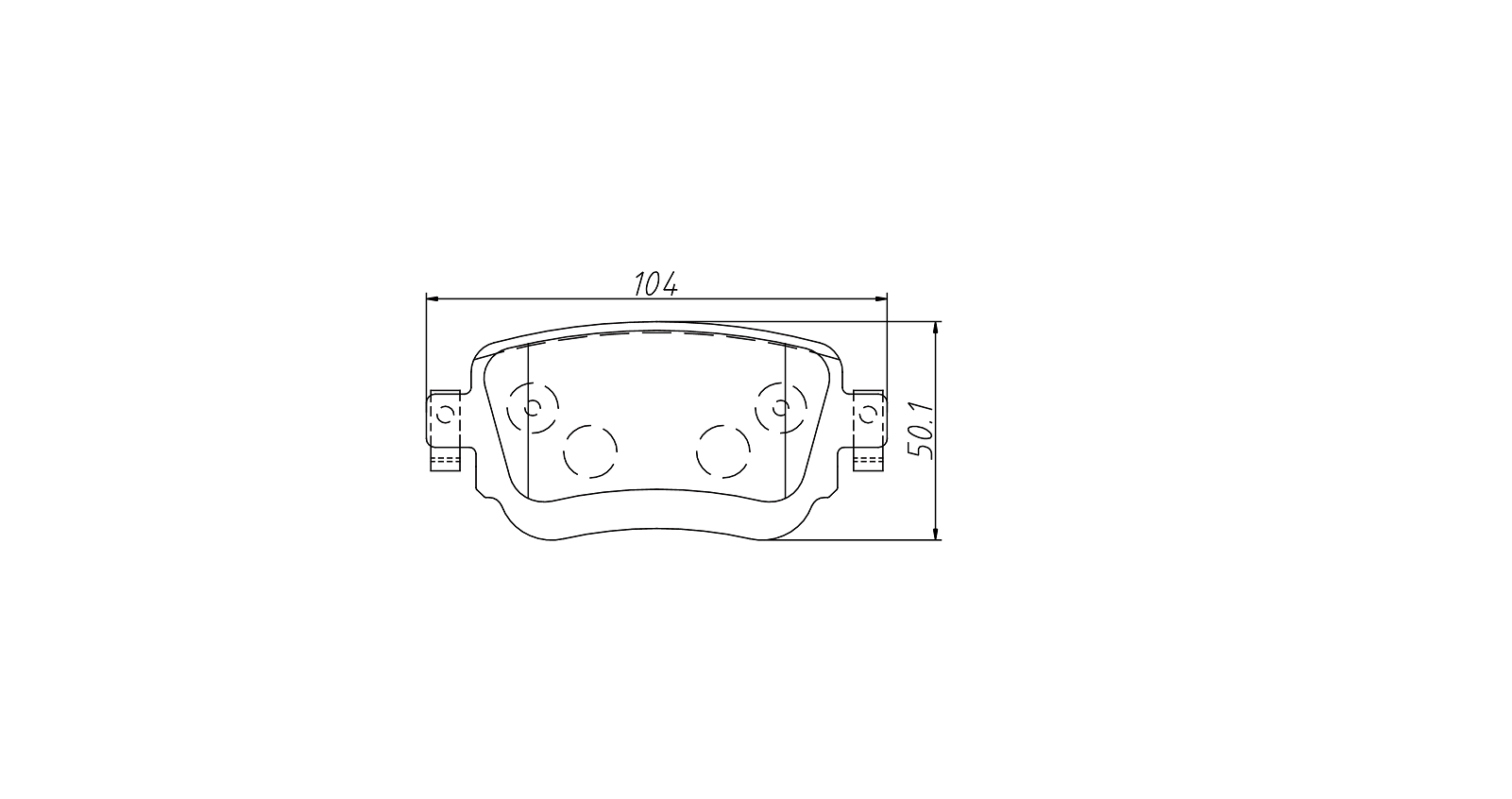 OE standards quality brake pad D1885 for QOROS 3 2014-