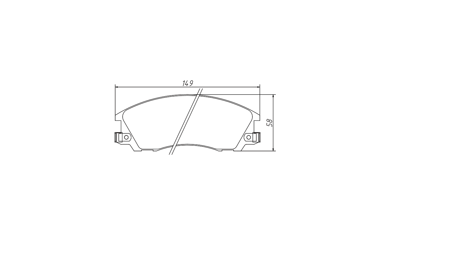 High OE compatibility brake pad D1713 for HYUNDAI Hawtai Terracan 2008-2010