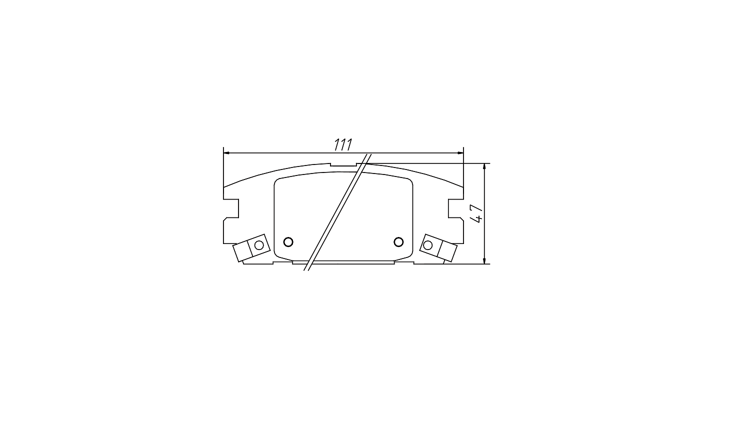 Smooth braking feel brake pad D1715 for HYUNDAI Hawtai Terracan 2006-2013