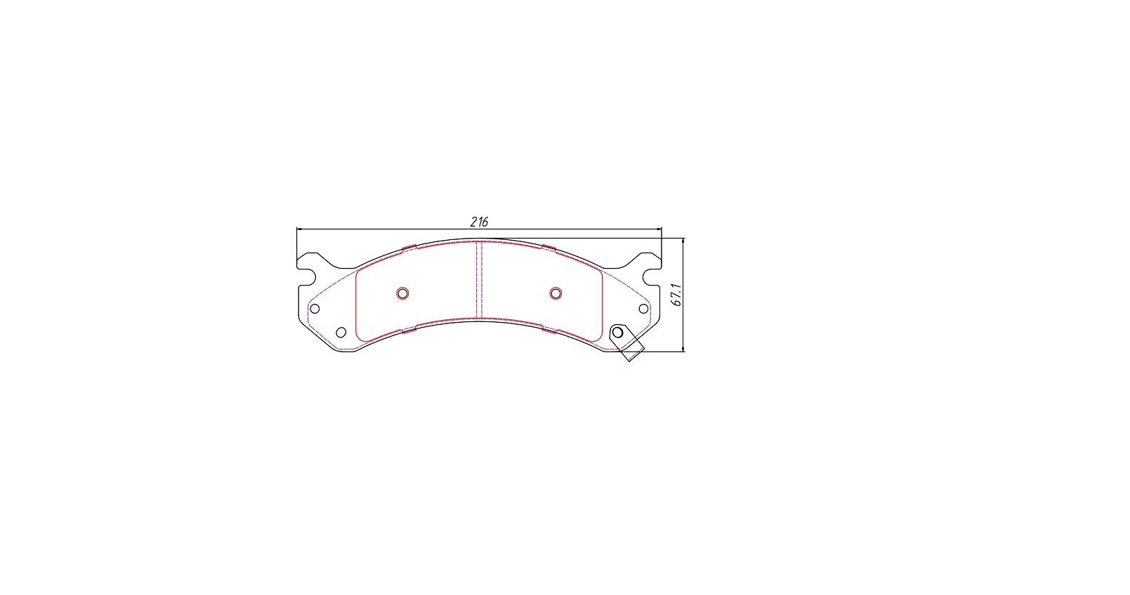 brake pad D784 for CHEVROLET TRUCK Silverado Suburban Express GMC TRUCK Savana S