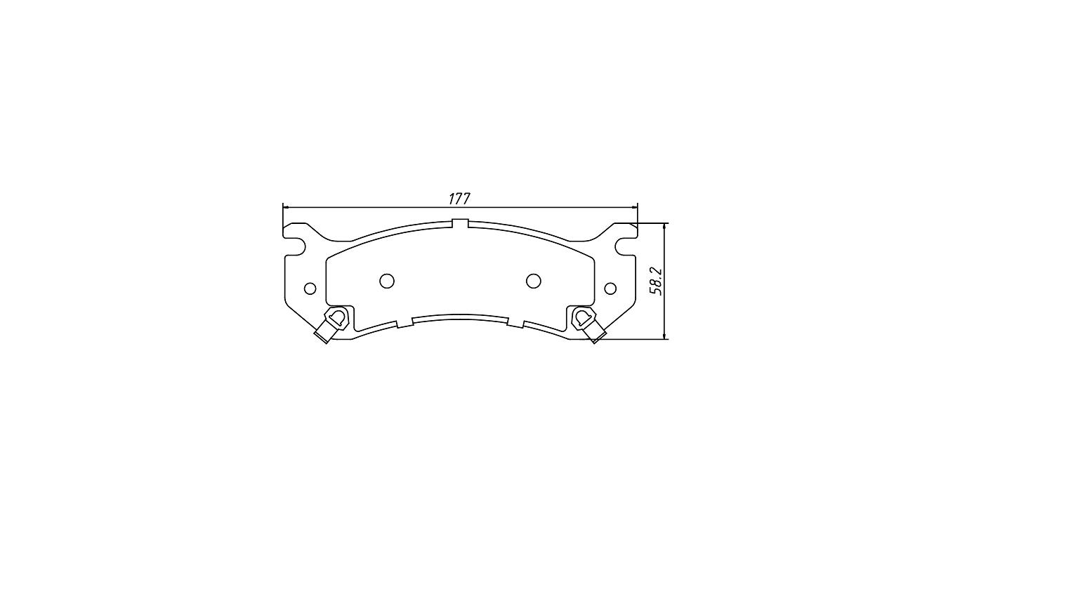 brake pad D785 for AM GENERAL CADILLAC Escalade CHEVROLET TRUCK Avalanche