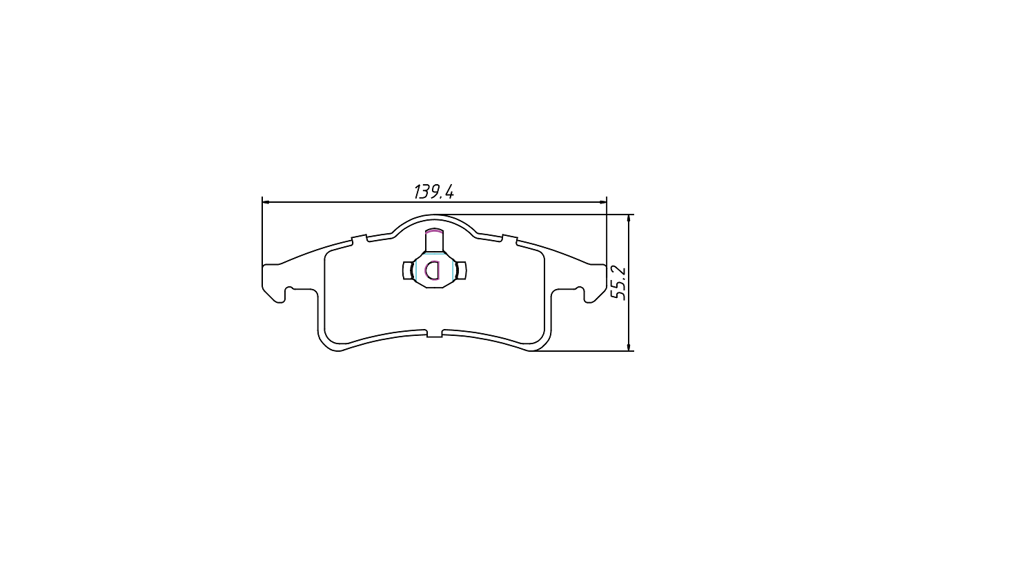 Negligible dust brake pad D791 for JEEP Grand Cherokee 1999-2004