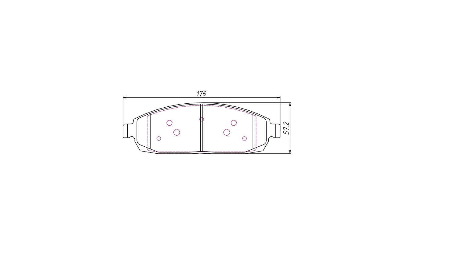 brake pad D1181 for JEEP Commander 2006-2010 Grand Cherokee 2005