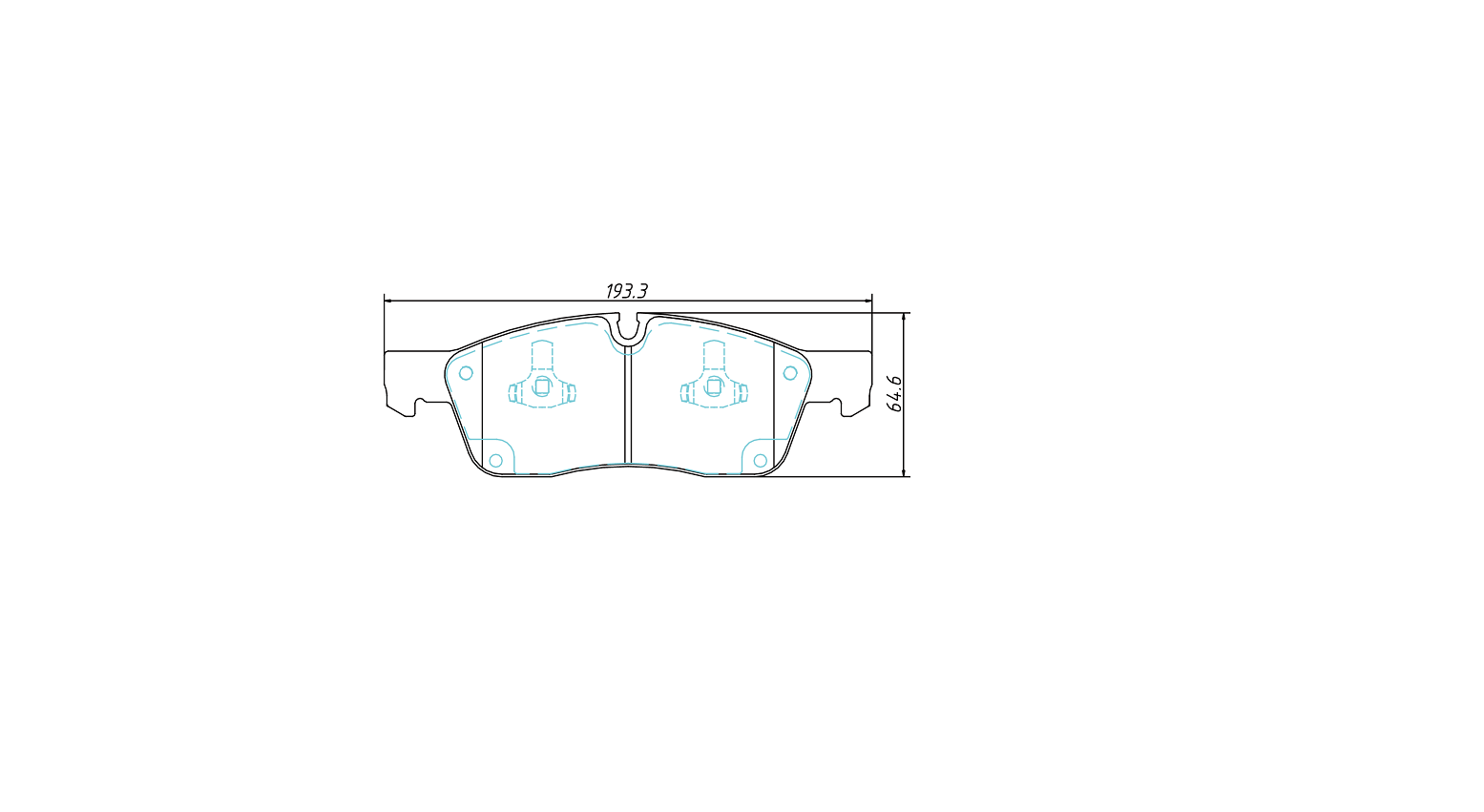 brake pad D1455 for DODGE TRUCK Durango 2011-2014 JEEP Grand Cherokee BRY Heavy