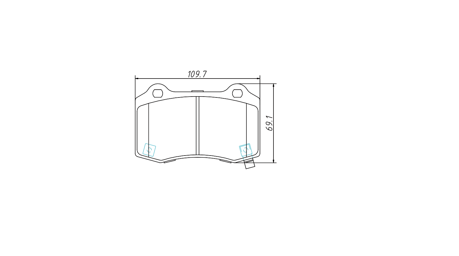 brake pad D1270 for JEEP Grand Cherokee SRT8 2006-2007