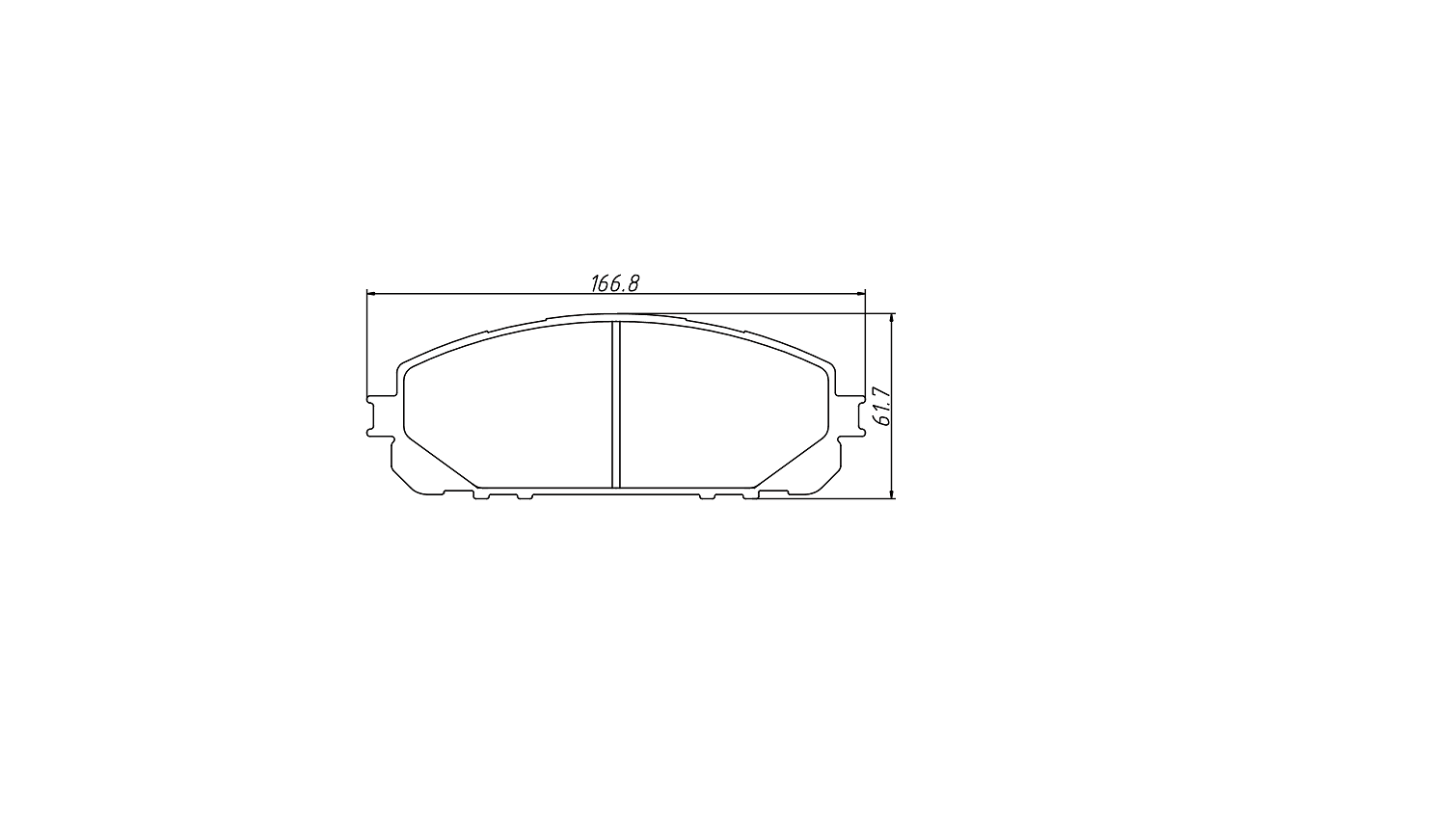 High OE compatibility brake pad D1709 for JEEP Cherokee BRG 2014