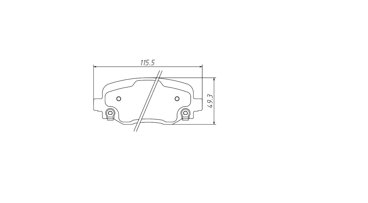 Rapid transaction brake pad D1809 for JEEP Renegade 2015