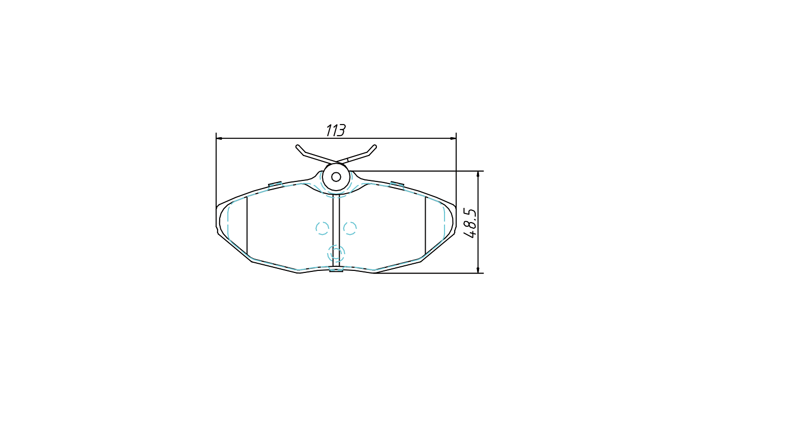 High OE compatibility brake pad D944 for LINCOLN LS 2003