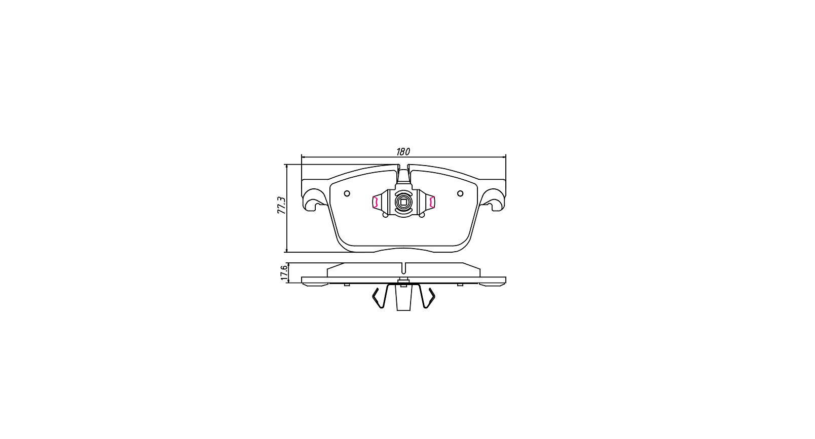 Best brake pads in afterMarket D1861 for JAGUAR XE 2015-