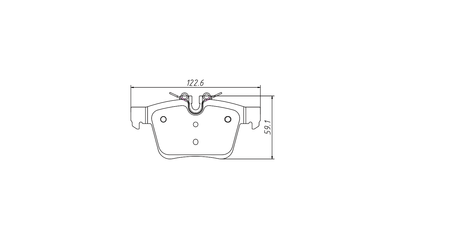 Negligible dust brake pad D1821 for LAND ROVER Discovery Sport 2015