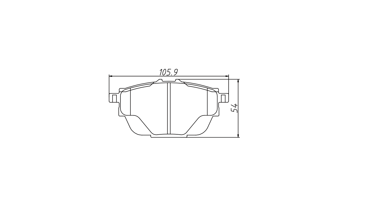 brake pad GDB2034 for CITROEN C4 Grand Picasso II 2013- C4 Picasso II 2013-