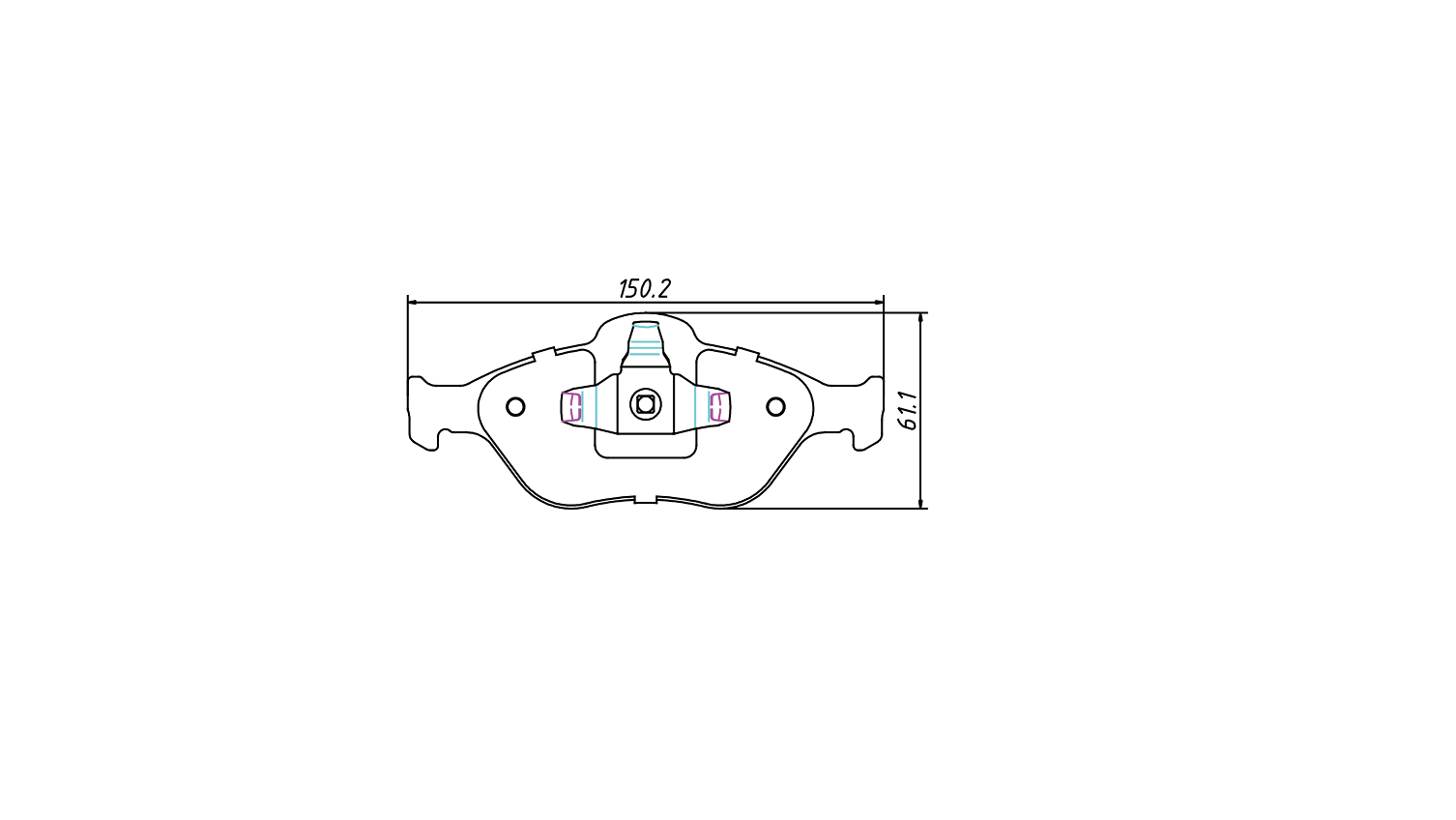 High OE compatibility brake pad D1175 for FORD TRUCK EcoSport 2003