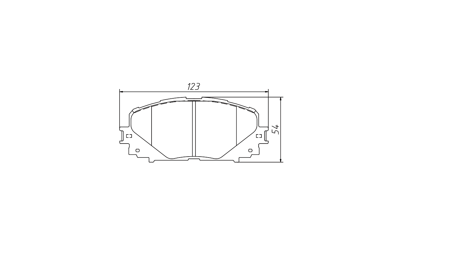 Rapid transaction brake pad D1628 for TOYOTA Yaris SE 2012-2014