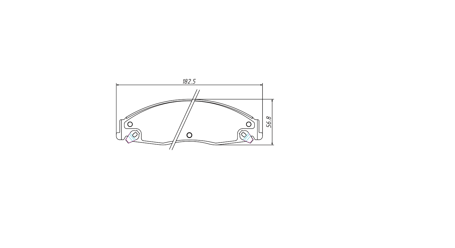 OE standards quality brake pad D921 for CADILLAC CTS 2003-2007 STS 2005-2008