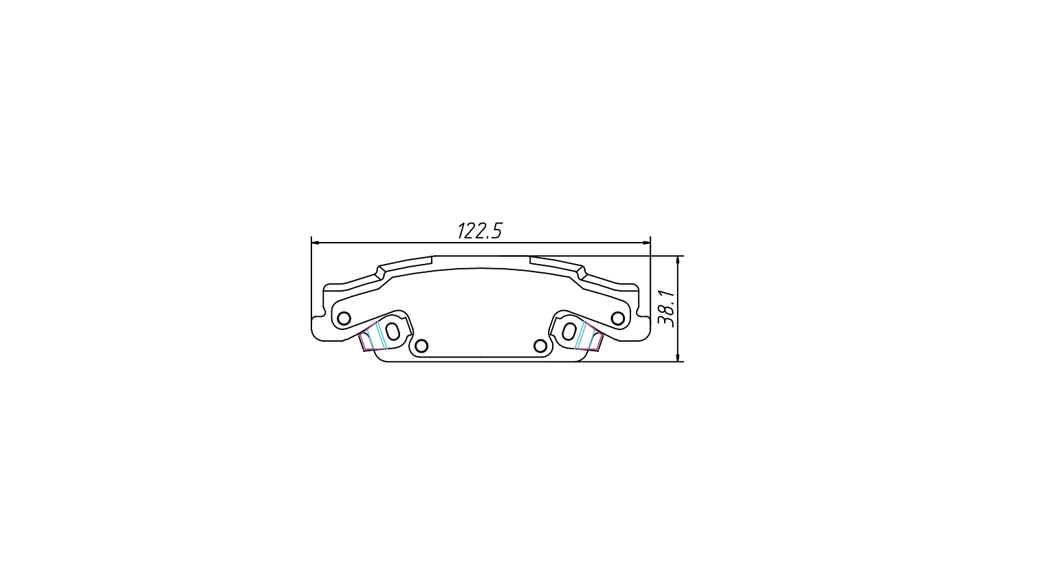 brake pad D922 for CADILLAC CTS 2002-2007 STS 2004-2012 SLS 2005-2013