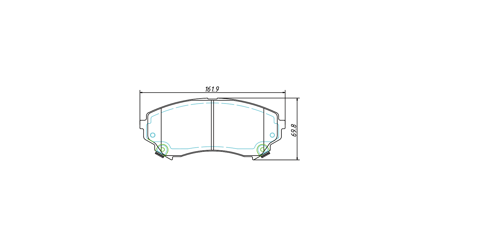 High OE compatibility brake pad D1331 for CADILLAC CTS Heavy Duty 2008-2009