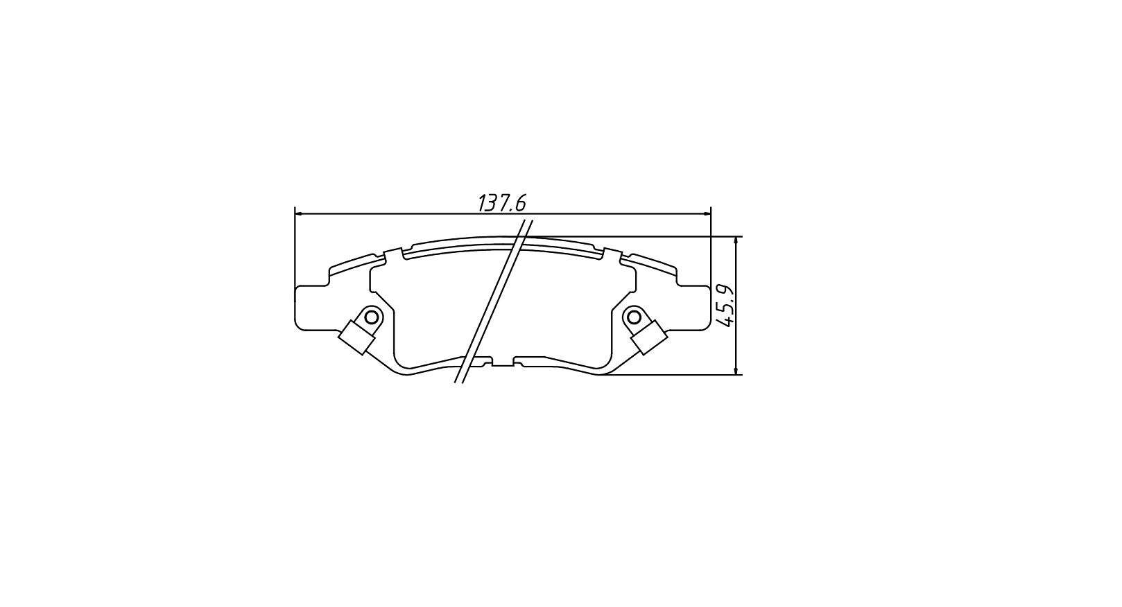 brake pad D1337 for CADILLAC 2008-2014 SRX 2010-2014 CHEVROLET Camaro 2010-2014