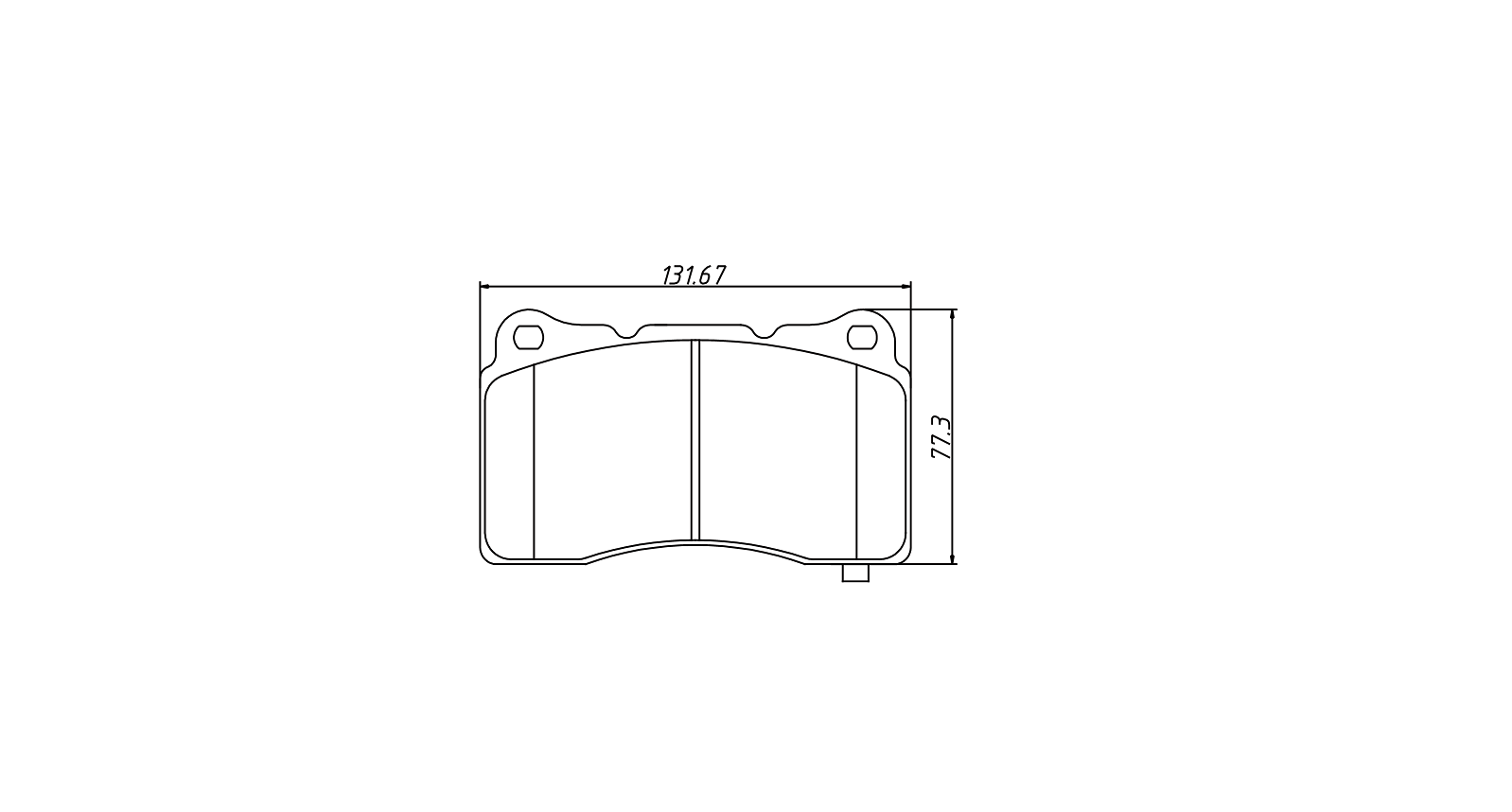 brake pad D1836 for BUICK Regal GS CADILLAC ATS CTS STS FORD GT MITSUBISHI Lance