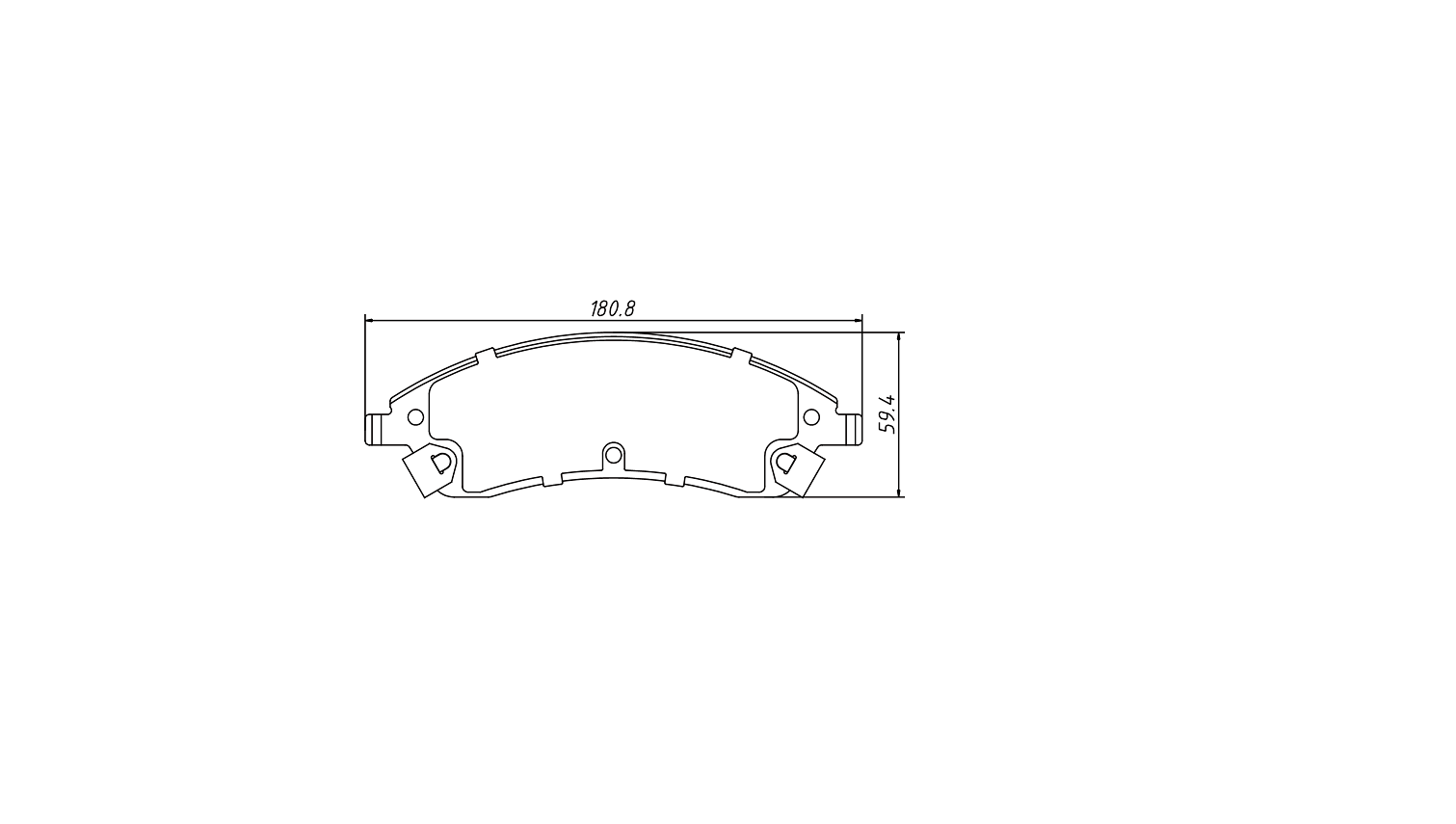 brake pad D1019 for CADILLAC CTS Performance 2006-2007 SRX 2004-2009 PONTIAC