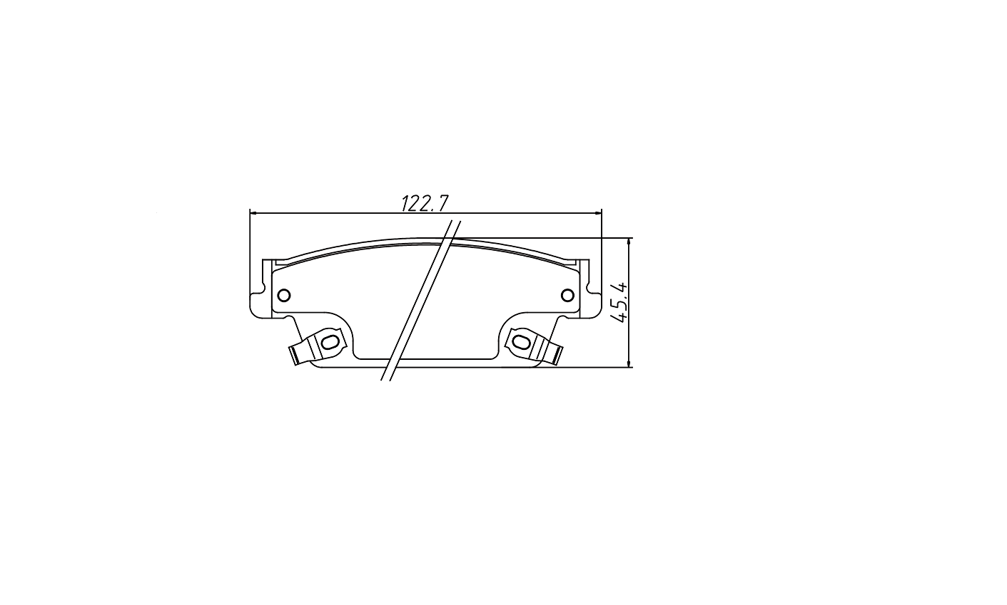 brake pad D1020 for CADILLAC CTS Performance 2006-2007 SRX 2004-2009