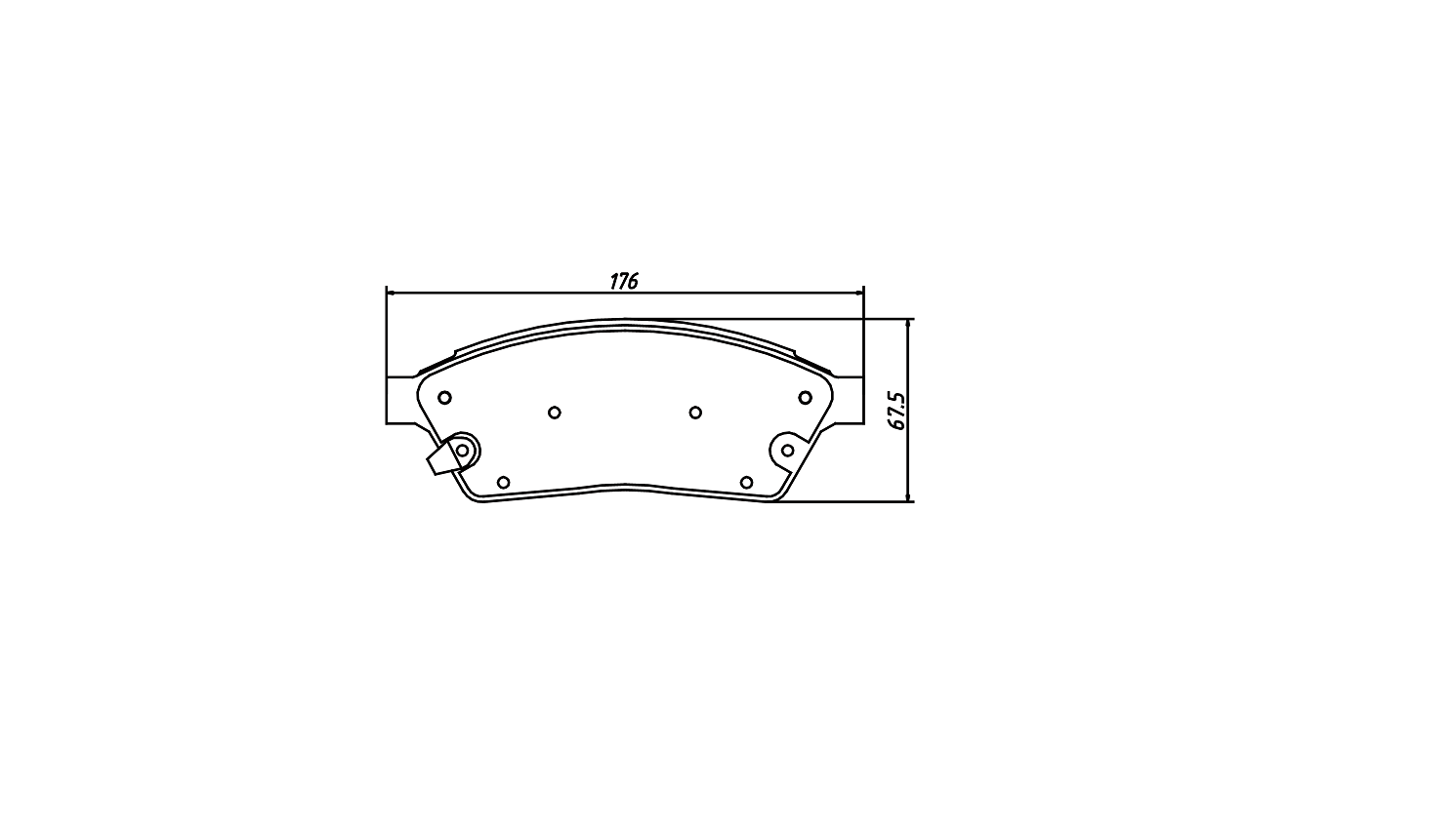 brake pad D1422 for CADILLAC SRX 2010-2014 CADILLAC SRX 2009- SAAB 9-4X 2011