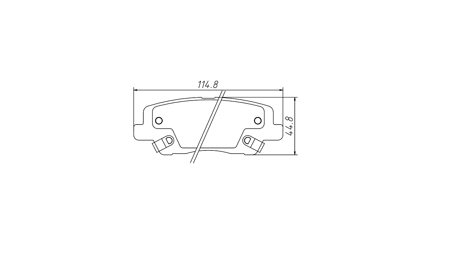 Better noise cancellation brake pad D1839 for CADILLAC ATS 2016