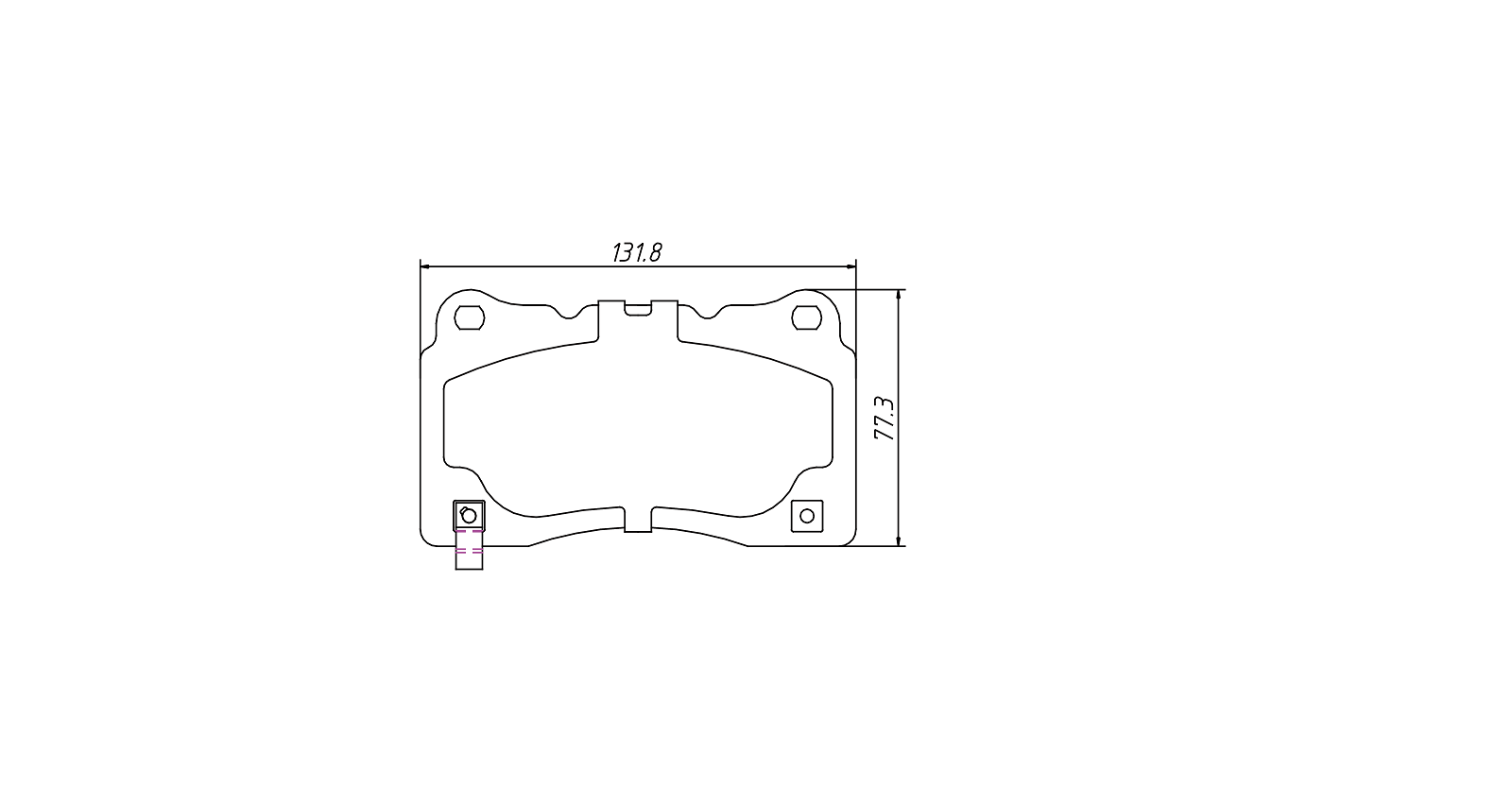 High OE compatibility brake pad D1050 for FORD Mustang SERIES