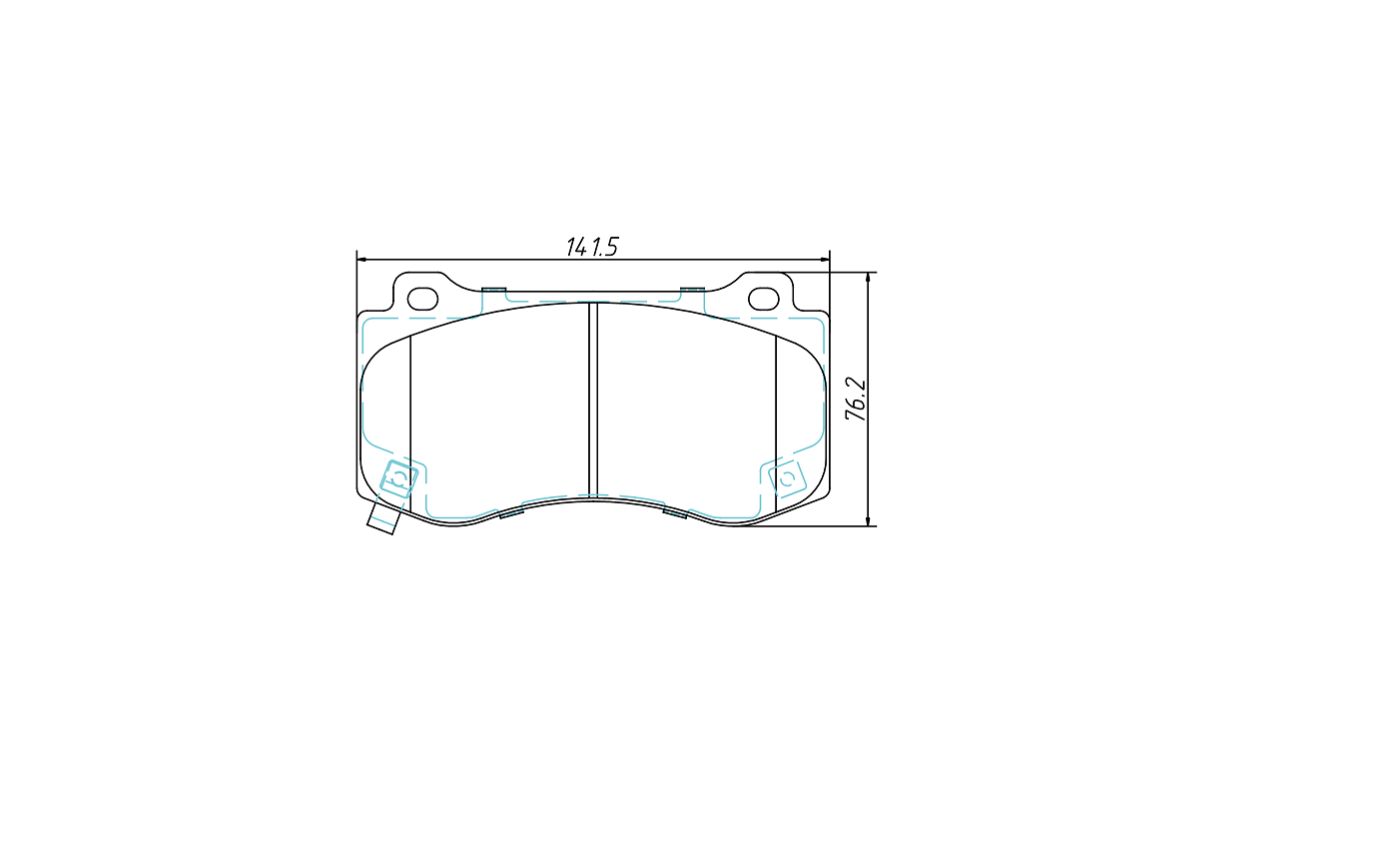 brake pad D1149 for CHRYSLER 300 2005-2008 DODGE Challenger Charger