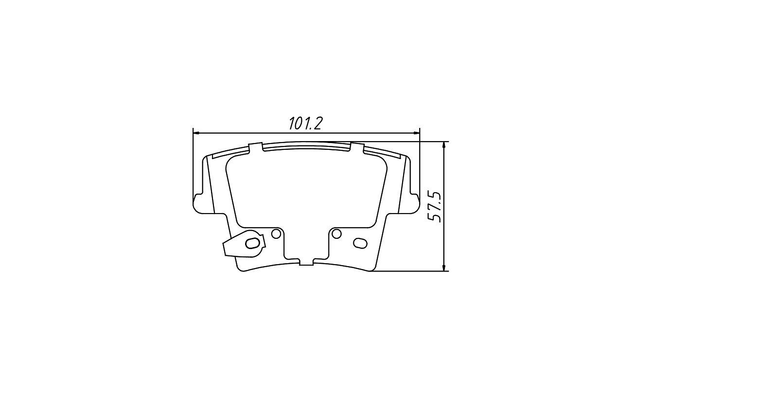 brake pad D1057 for CHRYSLER 300 SERIES DODGE Challenger 2006 Charger 2006-2012