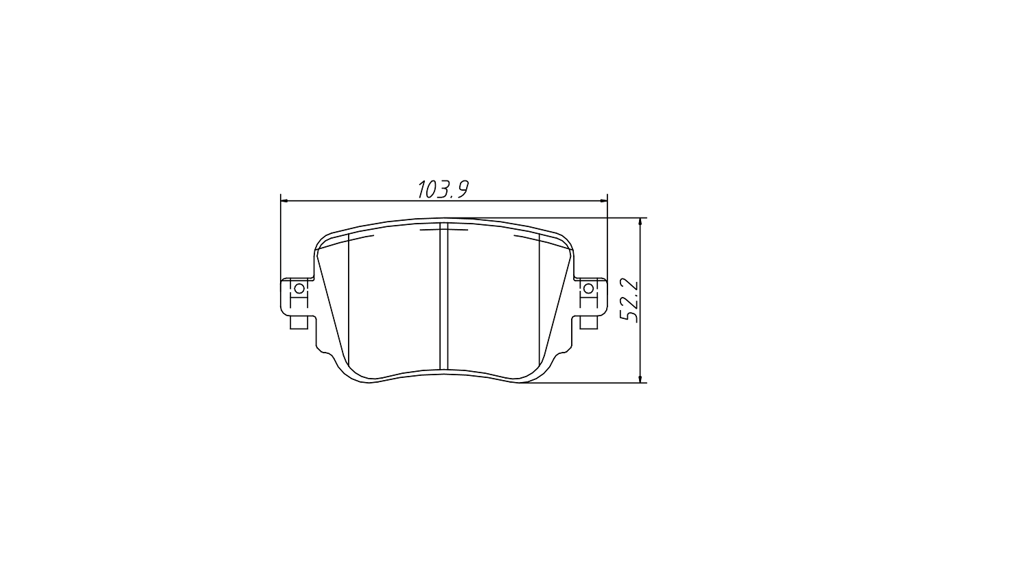 brake pad D177 for HONDA Civic Sedan, Hatchback 1980-1981