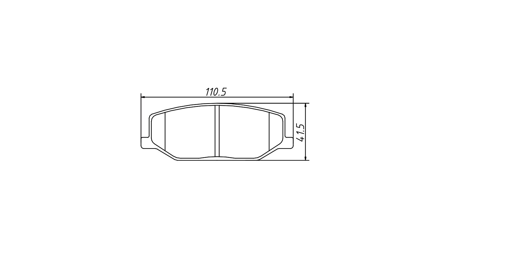 Enhanced stopping power brake pad D660 for SUZUKI Samurai 1994-1995