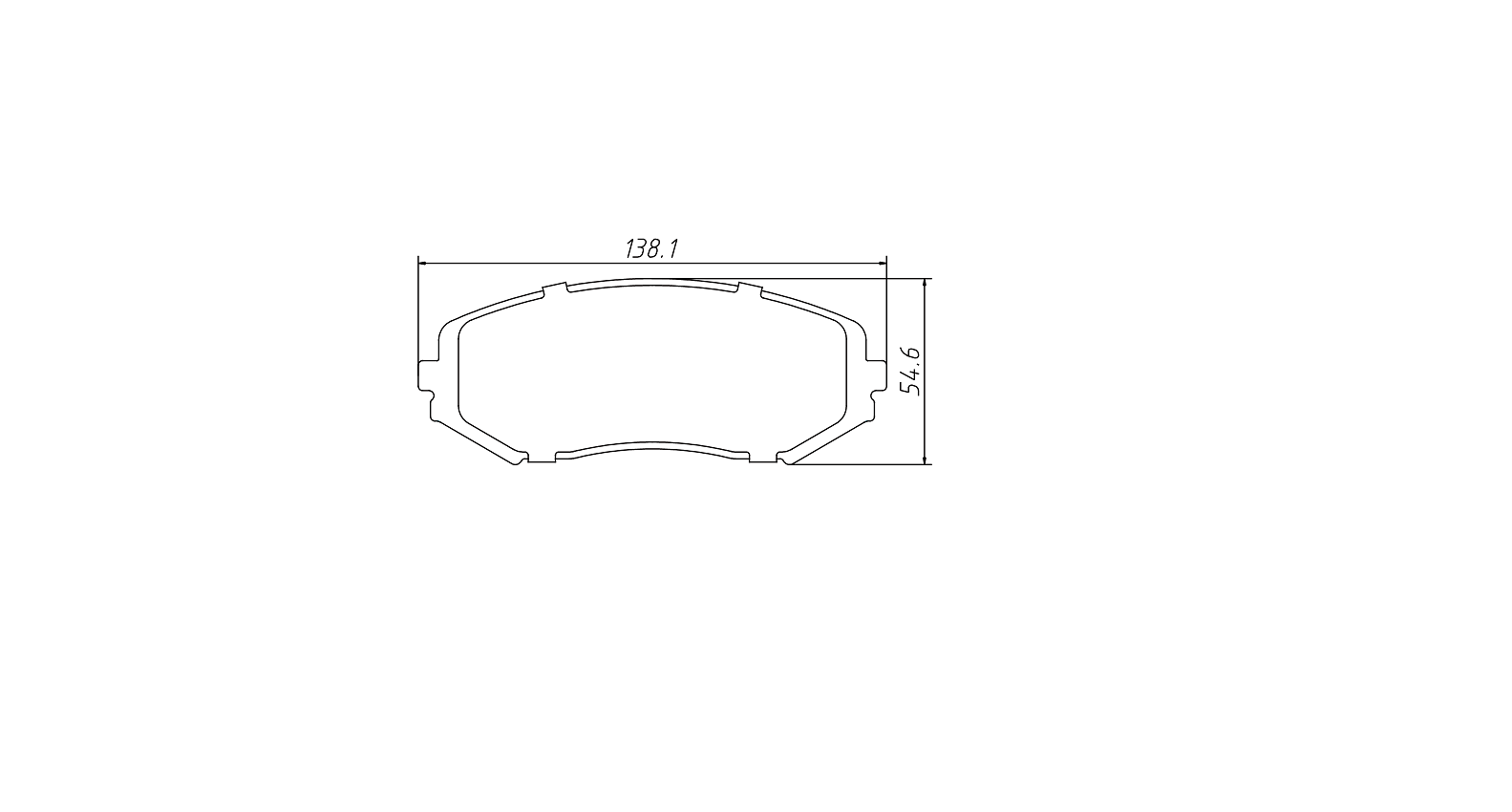 High OE compatibility brake pad D1188 for SUZUKI Grand Vitara 2006-2013