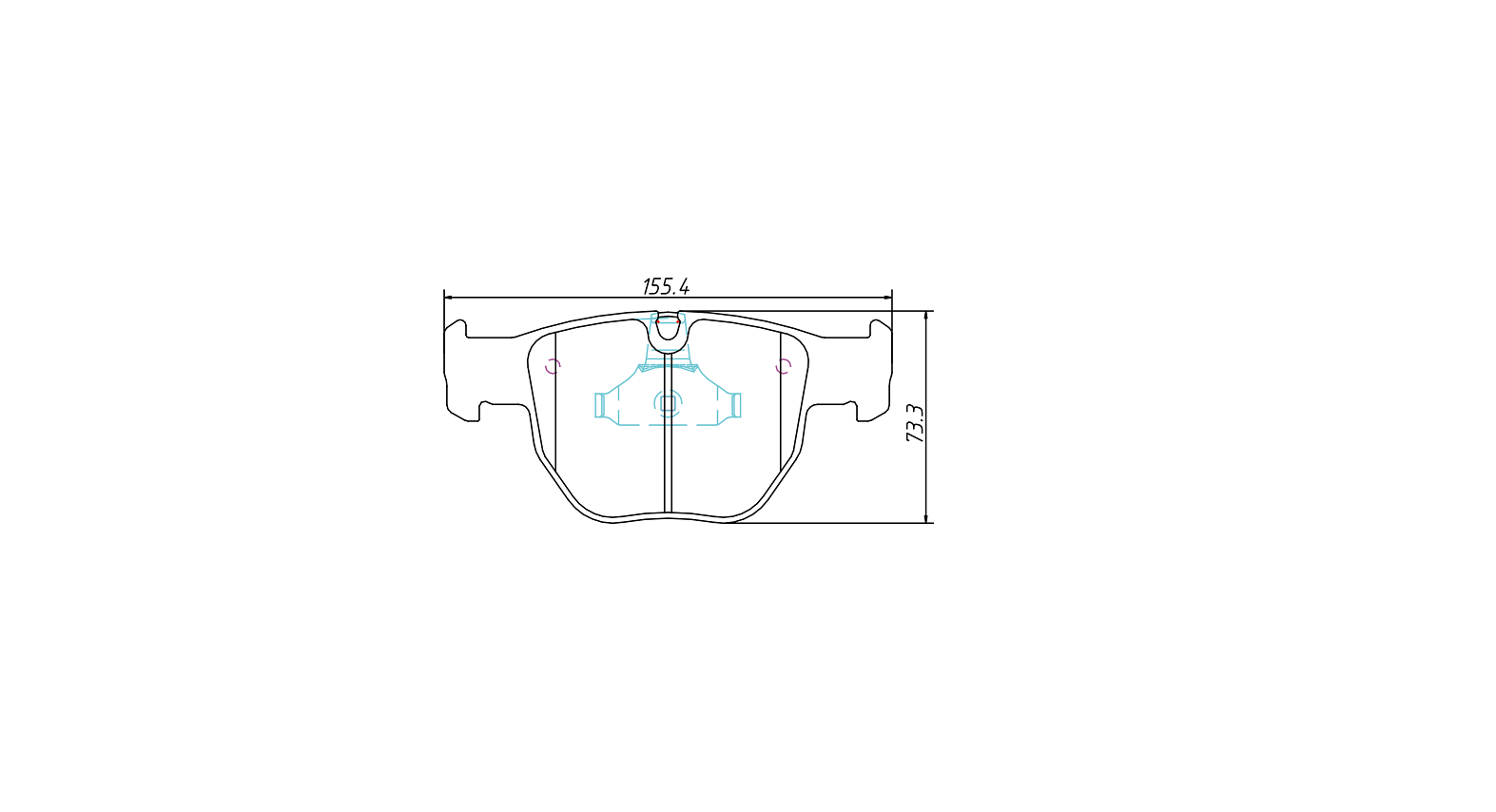 100% asbestos-free Ceramic brake pad D992 for LAND ROVER Range Rover 2003-2005