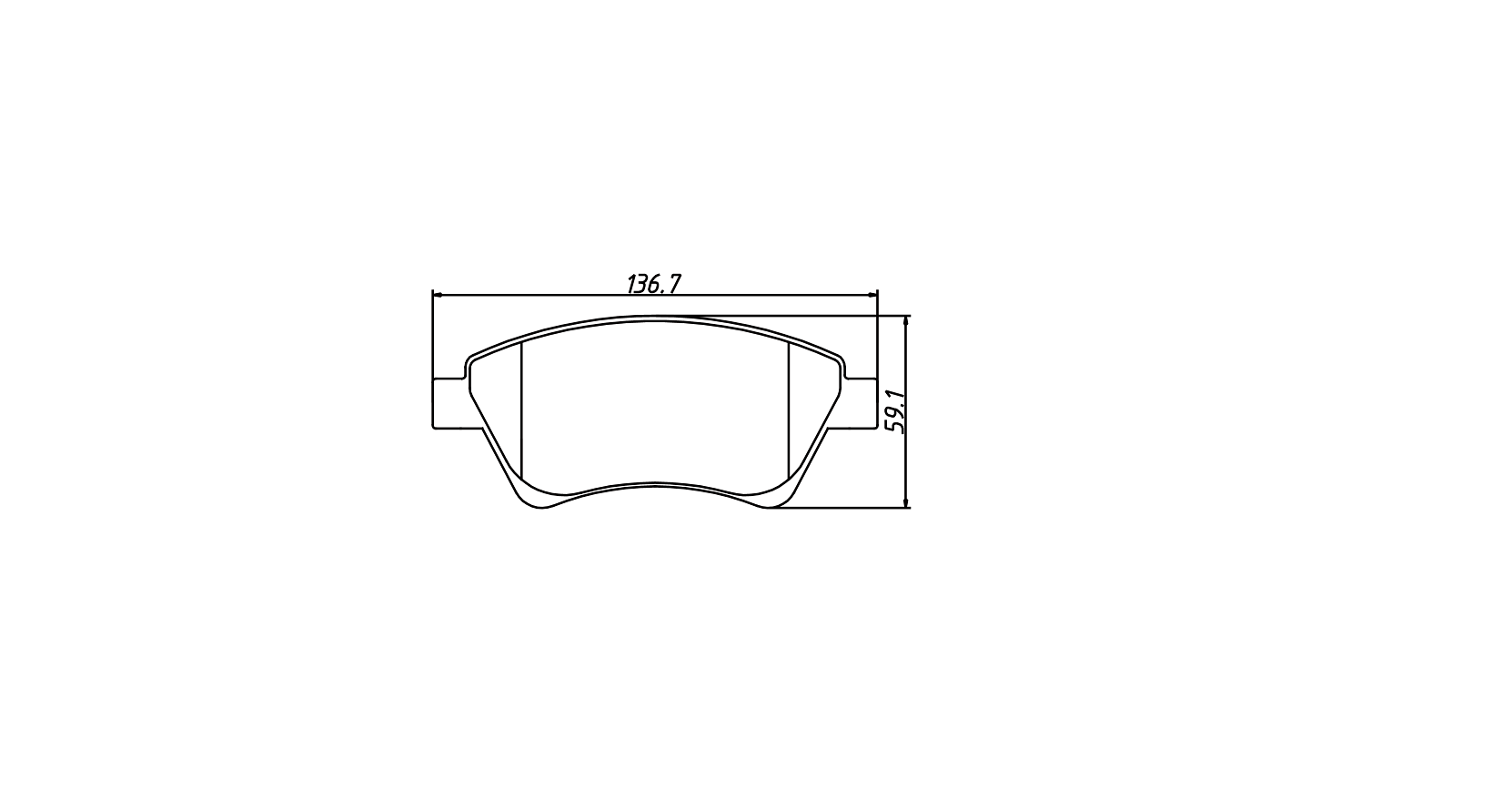 brake pad D1495 for RENAULT SCENIC II 2003 MEGANE II 2003- LAGUNA II 2001-2007