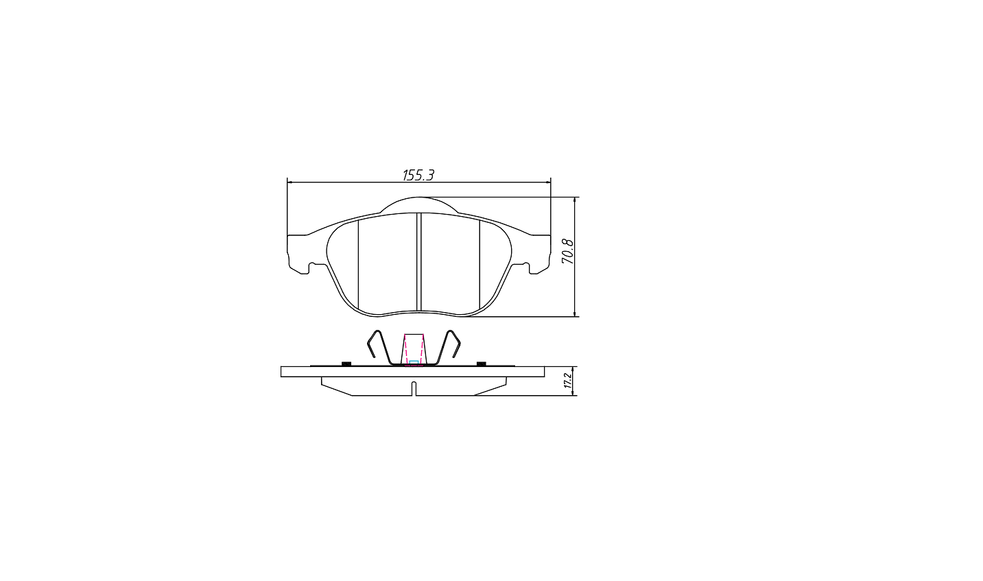 brake pad D1501 for RENAULT VEL SATIS 2002- LAGUNA II 2001-2007 ESPACE IV 2002-