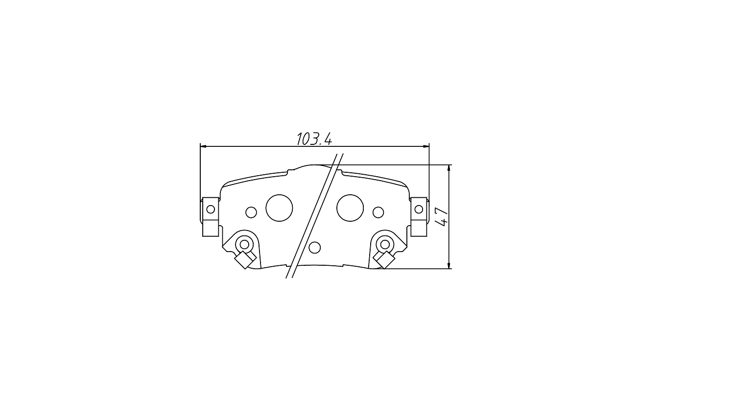 brake pad D1965 for RENAULT KADJAR 2015- X-TRAIL 2013-