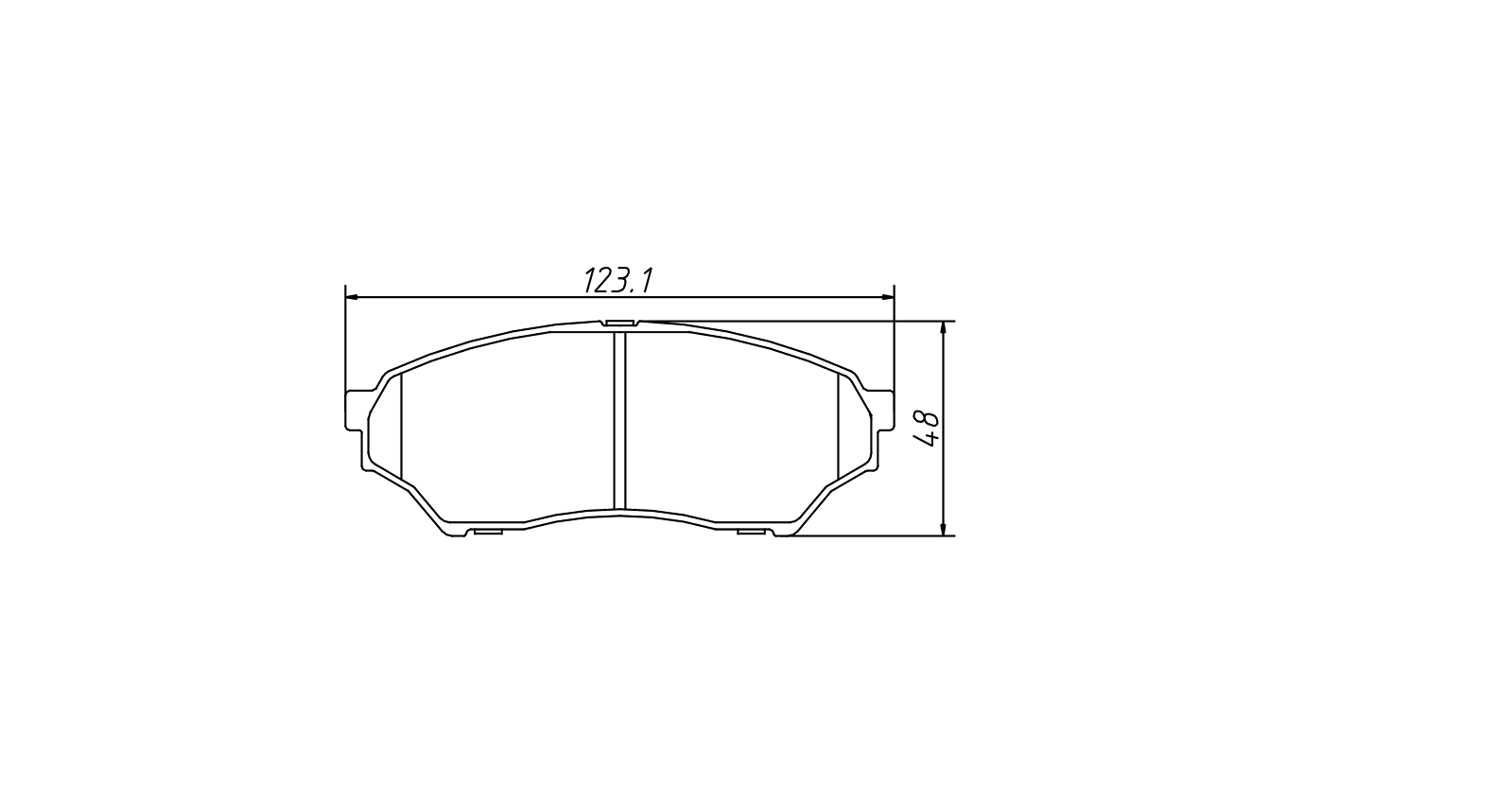 High OE compatibility brake pad D1218 for MITSUBISHI TR4 2004