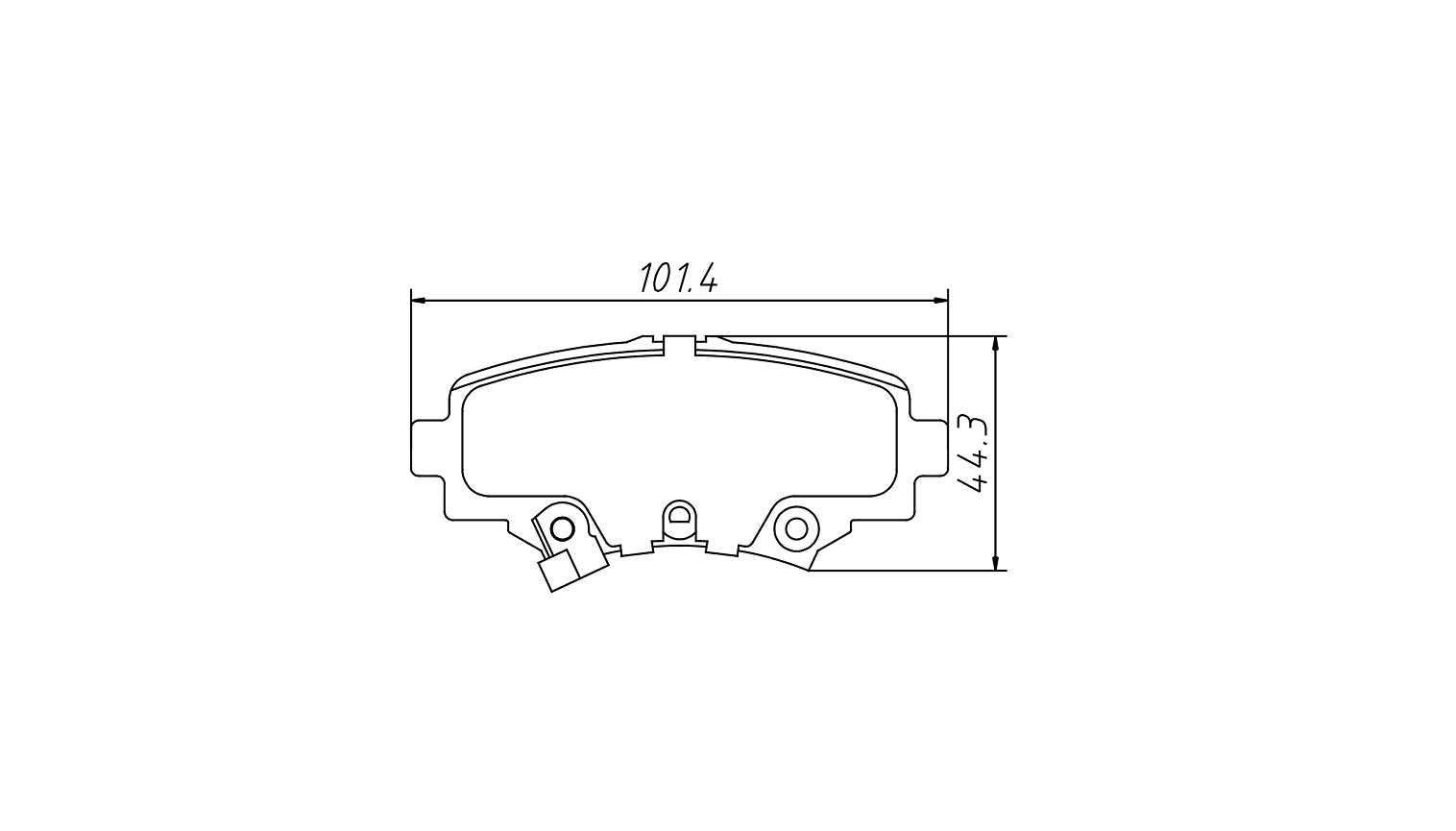 High OE compatibility brake pad D1729 for MAZDA 3 Saloon 2013-