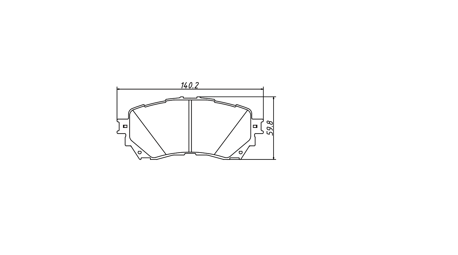 brake pad D1711 for MAZDA 6 Estate 2012- 6 Saloon 2012- 6 2014