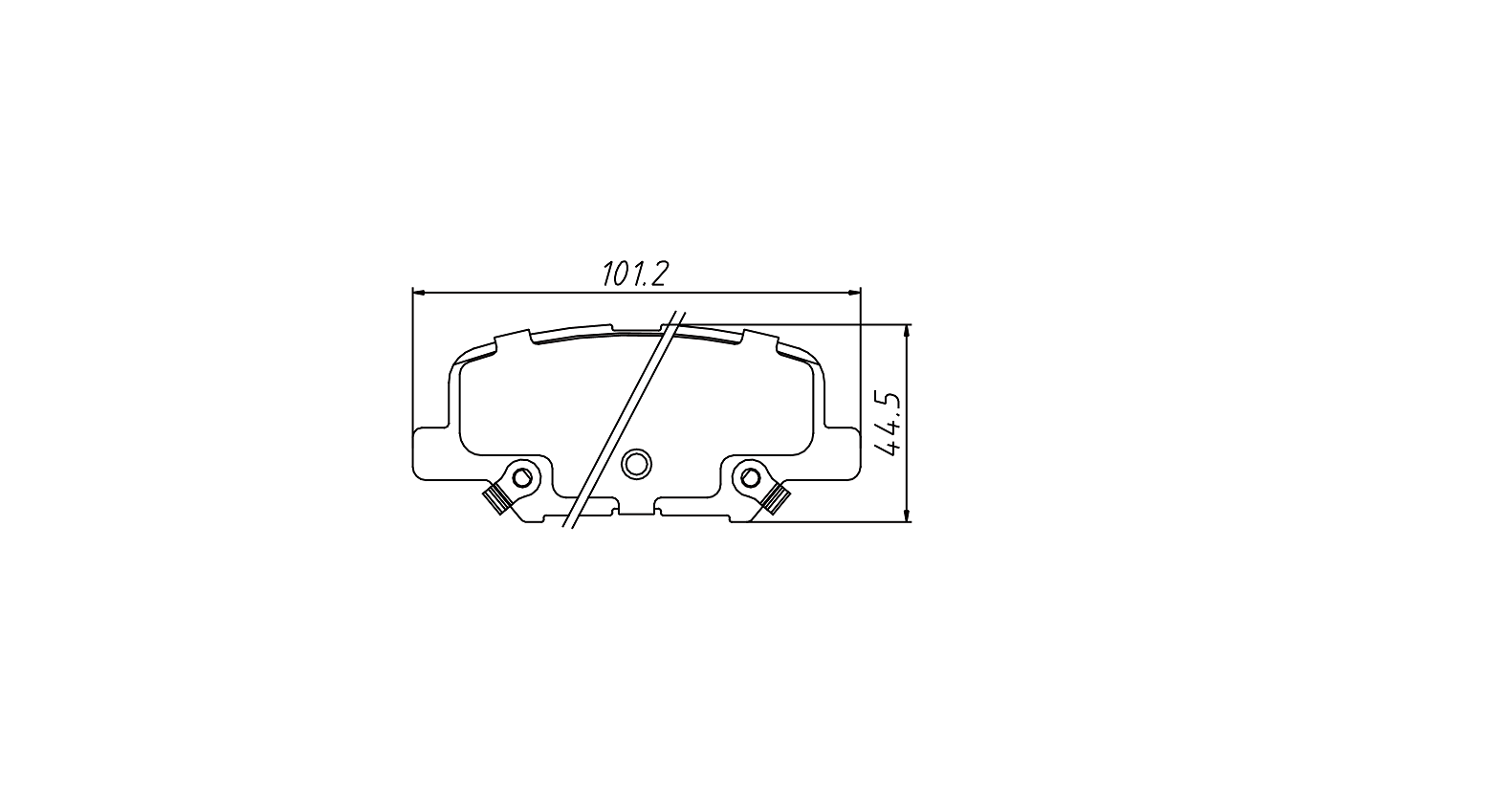 brake pad D1679 for CITROEN C4 AIRCROSS 2010- 6 Estate 6 Saloon 2012- MITSUBISHI