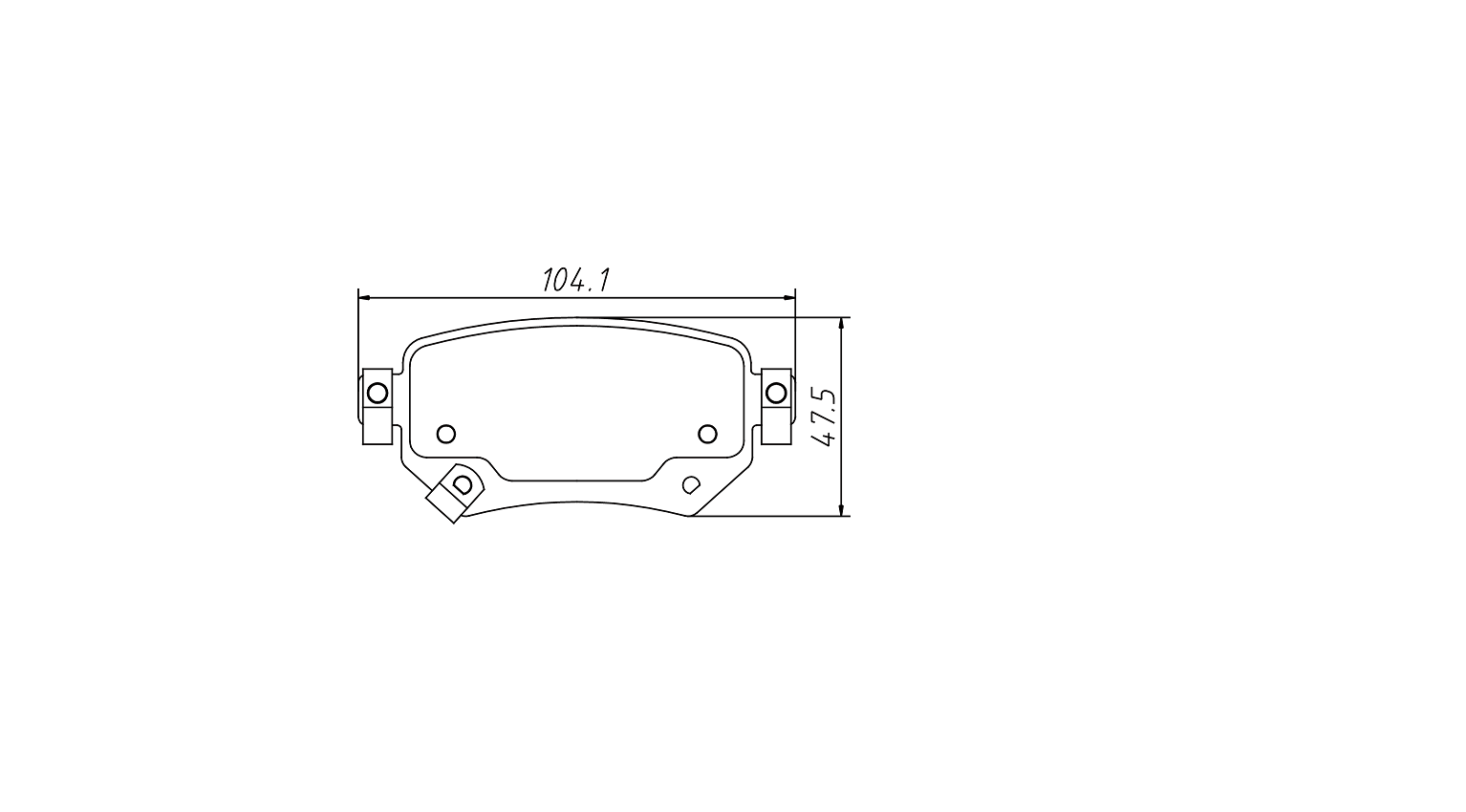 Better noise cancellation brake pad D1874 for MAZDA 6 2016-