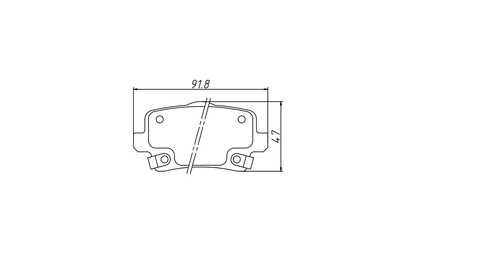 Enhanced stopping power brake pad GDB7917 for MAZDA CX-5 2011-2017