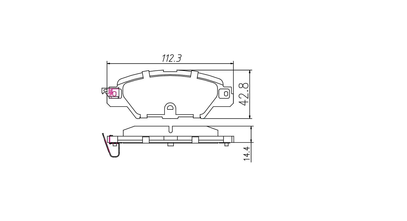 High OE compatibility brake pad D1846 for MAZDA CX-5 2015-2016