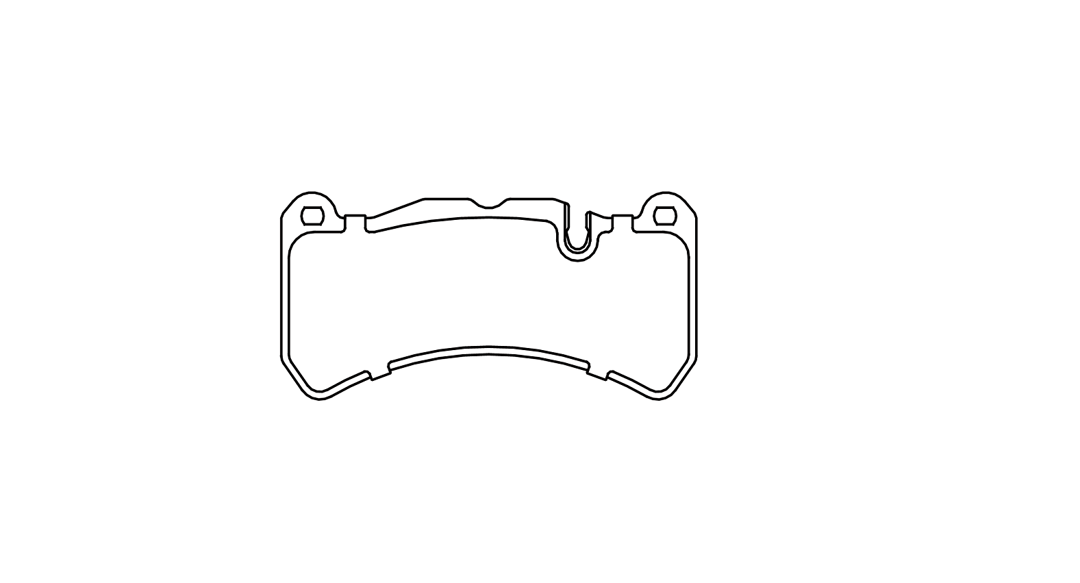 brake pad D1116 for MERCEDES-BENZ CLK55 AMG 2005-2006 CLK63 AMG 2007-2009