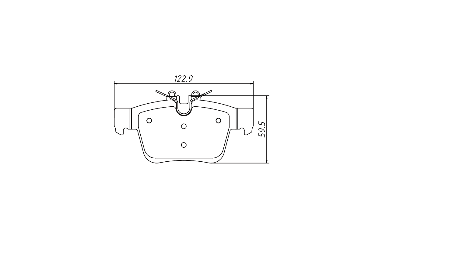 High OE compatibility brake pad D1989 for MASERATI GHIBLI V6 2017