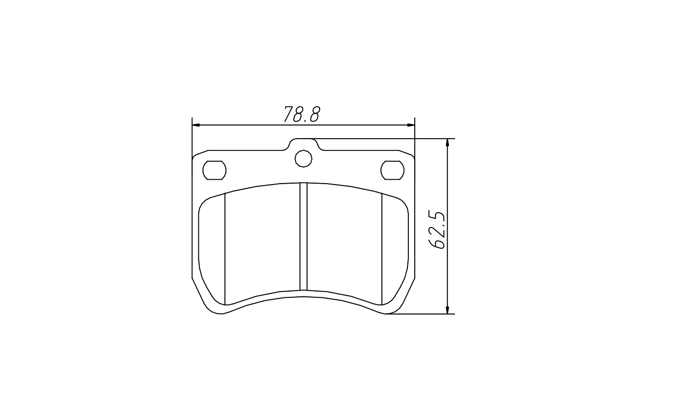 Rapid transaction brake pad D402 for FORD Festiva 1988-1993